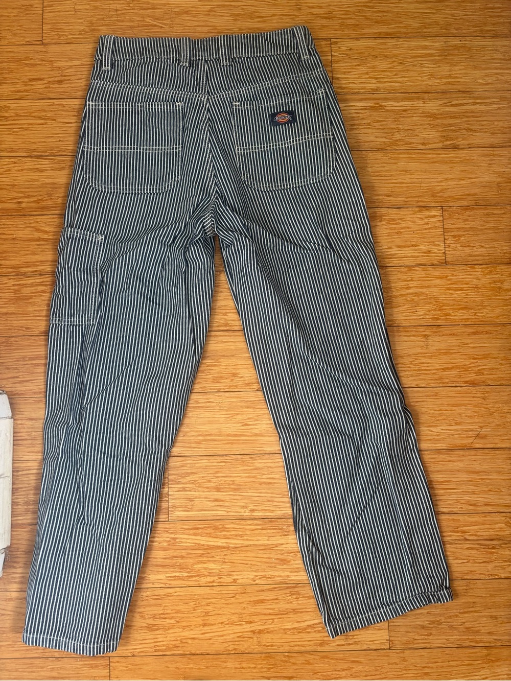 Dickies Black & White Striped Work Pants